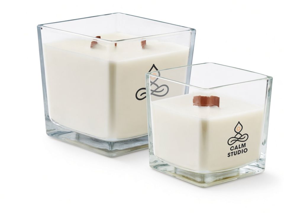 Extra large vanilla fragranced plant based wax candle
